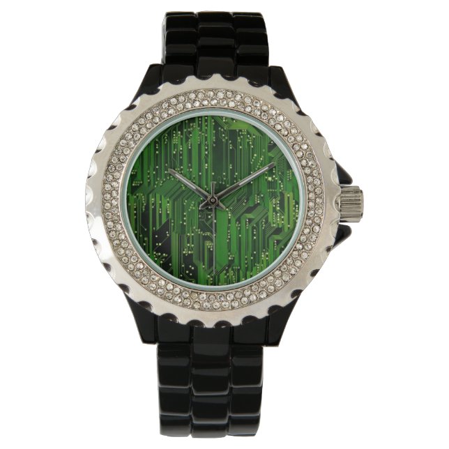 Hintergrund der Leiterplatte Armbanduhr (Vorderseite)