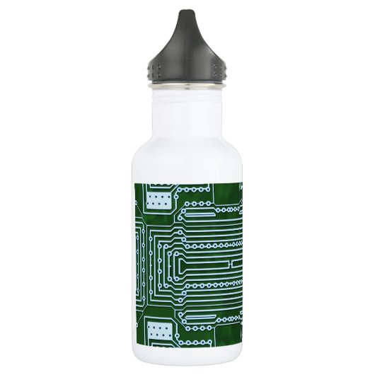 Hintergrund der Leiterplatte Edelstahlflasche (Links)