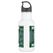 Hintergrund der Leiterplatte Edelstahlflasche (Rückseite)