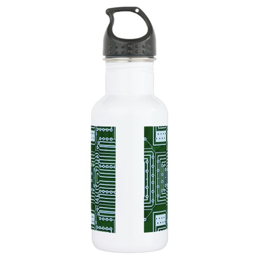 Hintergrund der Leiterplatte Edelstahlflasche (Rückseite)