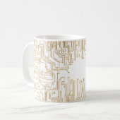 Hintergrund der Leiterplatte Kaffeetasse (Vorderseite Links)