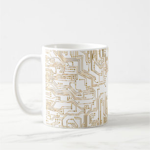 Hintergrund der Leiterplatte Kaffeetasse