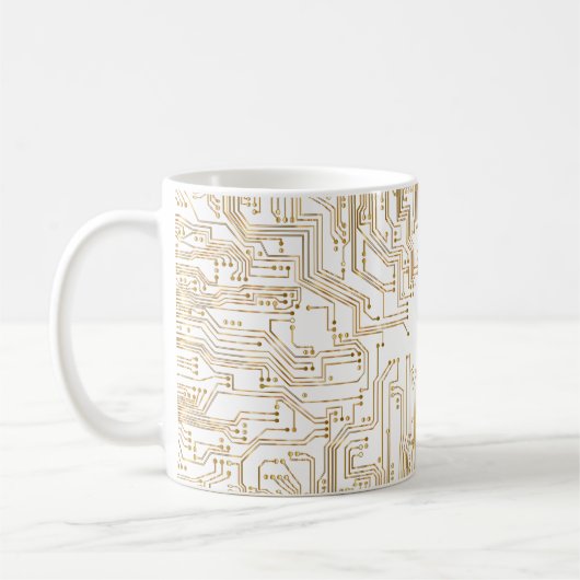 Hintergrund der Leiterplatte Kaffeetasse (Links)