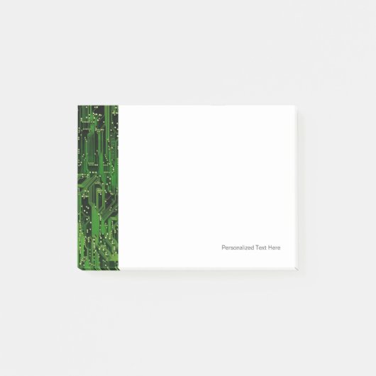 Hintergrund der Leiterplatte Post-it Klebezettel (Vorderseite)