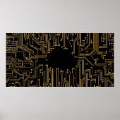 Hintergrund der Leiterplatte Poster (Vorne)