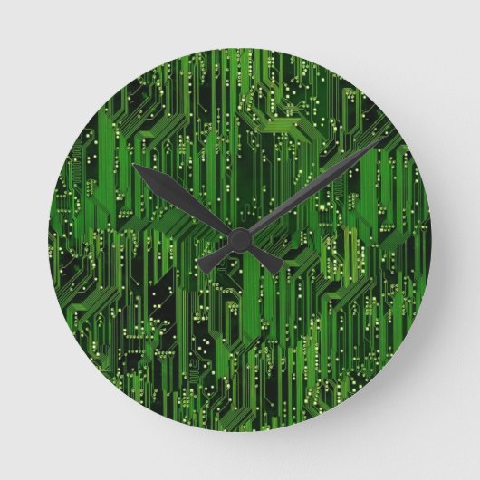 Hintergrund der Leiterplatte Runde Wanduhr (Vorderseite)