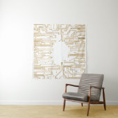 Hintergrund der Leiterplatte Wandteppich (Beispiel (Horizontal))