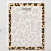 Hintergrund der Leopard-Printmedien Briefbogen (Vorne/Hinten)