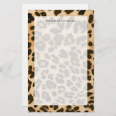 Hintergrund der Leopard-Printmedien Briefpapier (Vorne/Hinten)