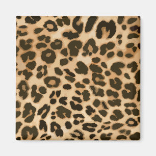 Hintergrund der Leopard-Printmedien Magnet