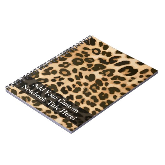 Hintergrund der Leopard-Printmedien Notizblock (Linke Seite)