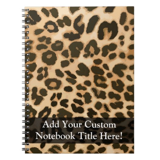 Hintergrund der Leopard-Printmedien Notizblock (Vorderseite)