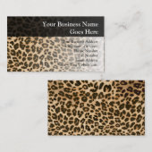 Hintergrund der Leopard-Printmedien Visitenkarte (Vorne/Hinten)