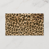 Hintergrund der Leopard-Printmedien Visitenkarte (Rückseite)