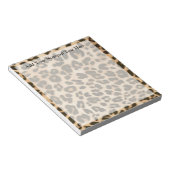 Hintergrund der Leopard-Printwerbung Notizblock (angewinkelt)