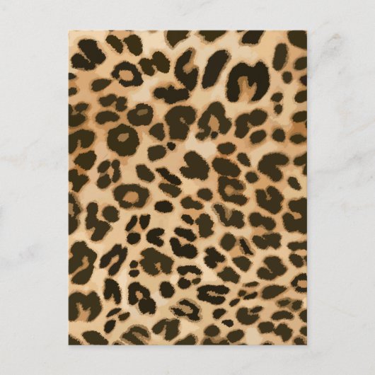 Hintergrund der Leopard-Printwerbung Postkarte (Vorderseite)