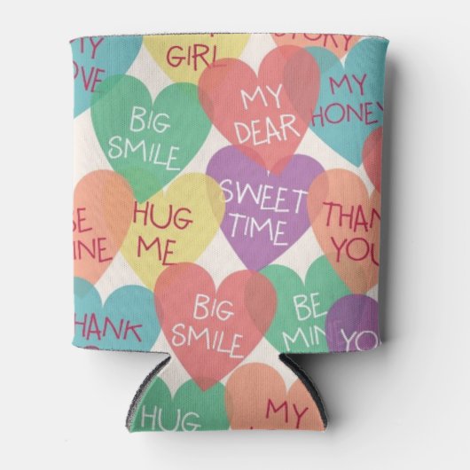 Hintergrund der Liebe Dosenkühler (Vorderseite)