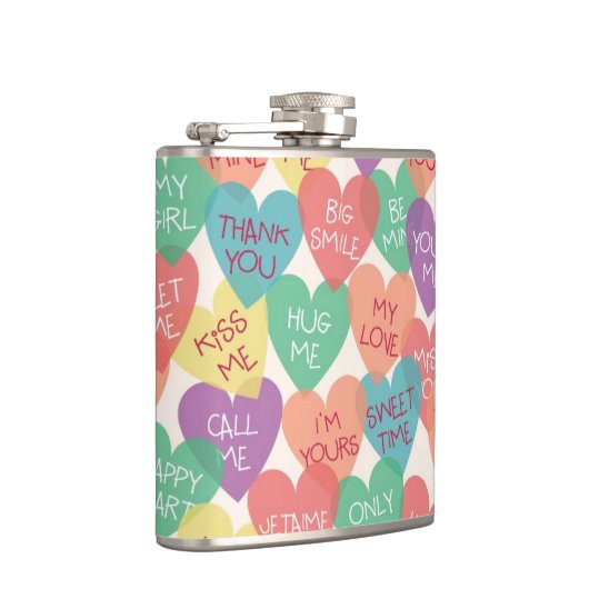 Hintergrund der Liebe Flachmann (Rechts)