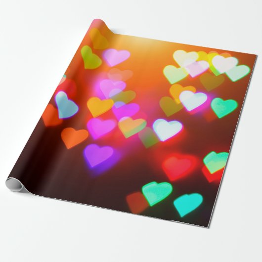 Hintergrund der Liebe Geschenkpapier (Ungerollt)