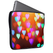 Hintergrund der Liebe Laptopschutzhülle (Vorne Rechts)