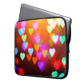 Hintergrund der Liebe Laptopschutzhülle (Vorderseite Links)