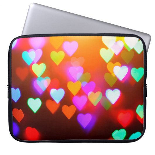 Hintergrund der Liebe Laptopschutzhülle (Vorderseite)