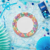 Hintergrund der Liebe Pappteller (Party)