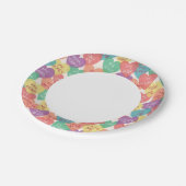 Hintergrund der Liebe Pappteller (Schrägansicht)