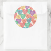 Hintergrund der Liebe Runder Aufkleber (Tasche)