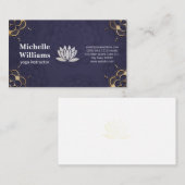 Hintergrund der Lotus-Blume Treuekarte (Vorne/Hinten)