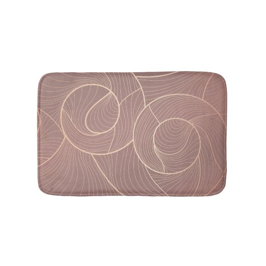 Hintergrund der Luxus Gold Lines Muster Badematte (Vorderseite)