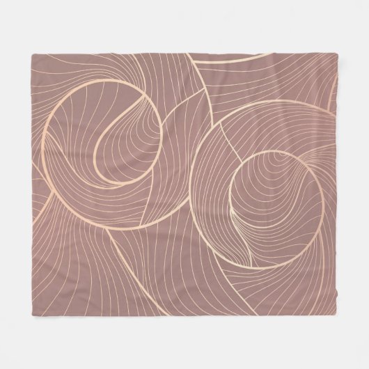 Hintergrund der Luxus Gold Lines Muster Fleecedecke (Vorderseite (Horizontal))