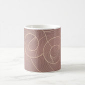 Hintergrund der Luxus Gold Lines Muster Kaffeetasse (Mittel)
