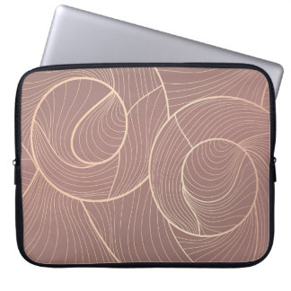 Hintergrund der Luxus Gold Lines Muster Laptopschutzhülle