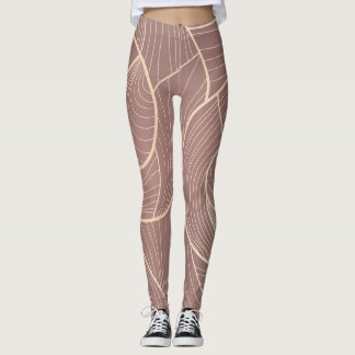 Hintergrund der Luxus Gold Lines Muster Leggings
