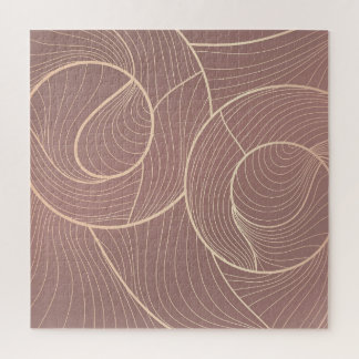 Hintergrund der Luxus Gold Lines Muster Puzzle