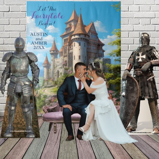 Hintergrund der Märchenburg Wandteppich