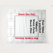 Hintergrund der März-Halterung Basketball Party be Wandteppich (Vorderseite (Horizontal))