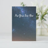 Hintergrund der Milchstraße | Night Sky Stars Dankeskarte (Stehend Vorderseite)