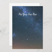 Hintergrund der Milchstraße | Night Sky Stars Einladung (Vorne/Hinten)