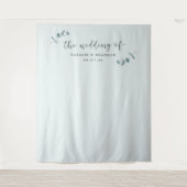 Hintergrund der Minimalistischen Eukalyptus-Hochze Wandteppich (Vorderseite)