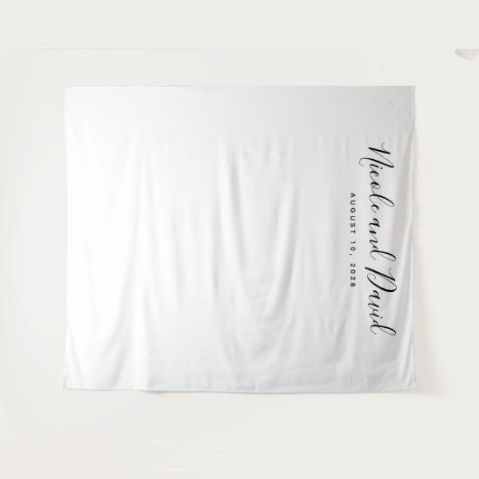 Hintergrund der Minimalistischen Hochzeitsempfehlu Wandteppich (Vorderseite (Horizontal))