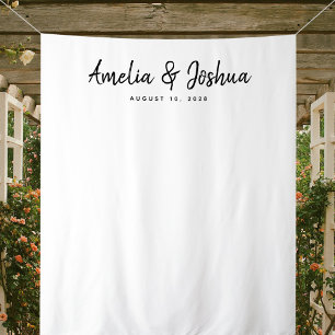 Hintergrund der Minimalistischen Hochzeitsempfehlu Wandteppich
