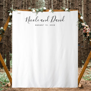 Hintergrund der Minimalistischen Hochzeitsempfehlu Wandteppich