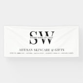 Hintergrund der Minimalistischen Monogram-Werbeakt Banner (Horizontal)