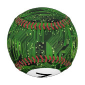 Hintergrund der Monogram-Leiterplatte Baseball (Rückseite)