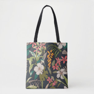Hintergrund der nahtlosen tropischen Blume Tasche