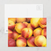 Hintergrund der Nektarinen Postkarte (Vorne/Hinten)