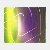 Hintergrund der Neonlichter mit abstraktem l Fleecedecke (Vorderseite (Horizontal))