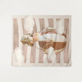 Hintergrund der neutralen virtuellen Dusche des Bä Wandteppich (Vorderseite (Horizontal))